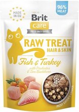 Brit Care RAW Cat Treat Hair&Skin Turkey-Salmon 40g
