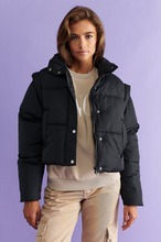 Gina Tricot - Mei puffer jacket - jackor - Black - S - Female