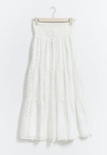 Gina Tricot - Y maxi skirt - Skjørt - White - 134/140 - Female