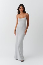 Gina Tricot - Soft touch maxi slip dress - maxikjoler - Grey - XXS - Female