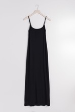 Gina Tricot - Soft touch maxi slip dress - maxikjoler - Black - XL - Female