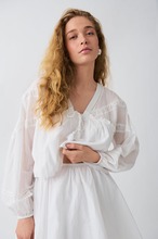 Gina Tricot - Boho blouse - blusar - White - XS - Female