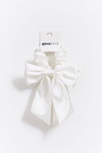 Gina Tricot - 2-pack bow scrunchie - Hårtilbehør - White - ONESZ - Female