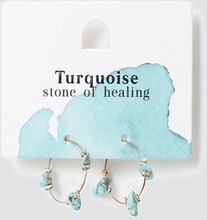 Turq Healing Hoop Earrings