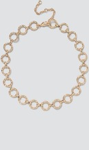 Gold O Link Chain Necklace