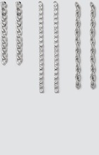 Silver Mixed Chain Earring Pack