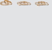 Gold Butterfly & Heart Ring Stacking Pack