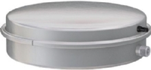 FLAMCO Cubex R 14 liter rund flad trykekspansionsbeholder med gummimembran, Galvaniseret udvendigt. Tåler op til 50% glykol