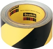 3M™ 766I afmærkningstape Sort og gul vinyl tape 0,12mmx50mmx33m