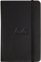 Notesbog Rhodia A5, linjeret, sort, 96 ark, 90 g