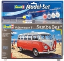 Revell Model Set Volkswagen T1 Samba Bus, Van, Monteringssett, 1:24, Volkswagen T1 Samba Bus, Svært utfordrende, 173 stykker