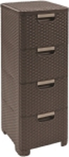 CURVER bookcase 209906 (dark brown color)