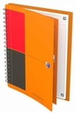 Oxford International MeetingBook - Notisbok - spiralbundet - B5 - 80 ark / 160 sider - hvit - linjert - 2 hull - polypropylen (PP)
