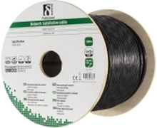 DELTACO - Samlet kabel - 100 m - U/FTP - halogenfri, utendørs, solid - svart