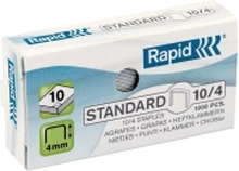 Rapid Standard - Stifter - 10/4 - 4 mm - galvanisert stål - pakke av 1000 - for Rapid TEN 12, TEN 3 Economy E10 Fashion F10, F11, F15