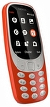 Nokia 3310 Dual SIM - Funksjonstelefon - dobbelt-SIM / Internminne 16 MB - microSD slot - 320 x 240 piksler - rear camera 2 MP - varm rødfarge (blank)