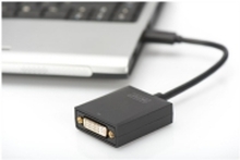 DIGITUS USB 3.0 to DVI Adapter - Ekstern videoadapter - USB 3.0 - DVI - svart