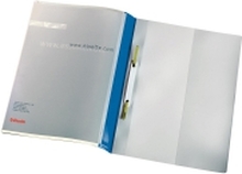 Esselte Panorama - Rapportfil - kapasitet: 250 ark - transparent med blå bokrygg (en pakke 25)