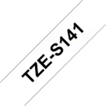 Brother TZe-S141 - sort på klar 18mm x 8m - ekstra stærkt klæbende