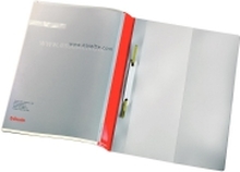 Esselte Panorama - Rapportfil - for A4 - kapasitet: 250 ark - rød, gjennomsiktig (en pakke 25)