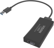 Vision - Ekstern videoadapter - USB 3.0 - HDMI - svart - løsvekt