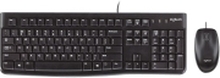 Logitech Desktop MK120 - Tastatur- og mussett - USB - Nordisk