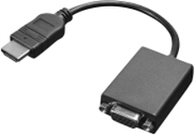 Lenovo - Video adapter - HDMI hann til HD-15 (VGA) hunn - 20 cm