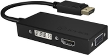 ICY BOX IB-AC1031 - Videotransformator - DisplayPort - DVI, HDMI, VGA - sortering