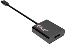 Club 3D USB 3.1 Type C to HDMI 2.0 UHD 4K Active Adapter - Ekstern videoadapter - USB-C 3.1 - HDMI