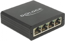 Delock Adapter USB 3.0 > 4 x Gigabit LAN - Nettverksadapter - USB 3.0 - Gigabit Ethernet x 4