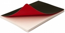 Oxford Black by Black n' Red - Notisbok - A5 - 72 ark / 144 sider - ekstrahvit papir - linjert - svart perm