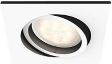 Philips Connected Milliskin - Utspart lampe - LED-lyspære - GU10 - 5.5 W (ekvivalent 25 W) - klasse A - kjølilg hvitt lys - hvit