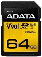 ADATA Premier ONE - Flashminneskort - 64 GB - UHS-II U3 / Class10 - SDXC UHS-II