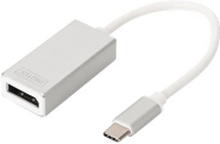 DIGITUS USB 3.0 Type C 4K Displayport Graphic Adapter - Ekstern videoadapter - USB-C 3.1 - DisplayPort