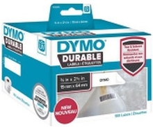 DYMO LabelWriter DURABLE - Hvit - 64 x 19 mm 900 etikett(er) (1 rull(er) x 900) strekkodeetiketter - for DYMO LabelWriter 310, 315, 320, 330, 400, 450, 4XL, SE450, Wireless