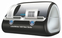 DYMO LabelWriter 450 Twin Turbo - Etikettskriver - direktetermisk - Rull (6,2 cm) - 600 x 300 dpi - inntil 71 etiketter/min - kapasitet: 2 ruller - USB