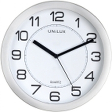 Unilux Attraction, Vegg, Quartz clock, Rund, Grå, Akrylonitril-butadien-styren (ABS), Glass