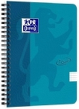 Notesbog A5+ Oxford Touch´ turkis kvadreret 5x5mm 90g m/140 sider