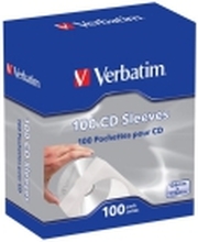 Verbatim CD/DVD lomme - kapacitet: 1 CD/DVD (pakke med 100 stk.)