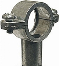 Zink rørbærer 1/4x30 mm Med vægflange passer til 12mm indlæg. Kan ej forlænges
