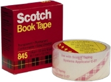 Scotch 845 Book tape - Kontortape - 50.8 mm x 13.7 m - 76.2 mm kjerne - transparent