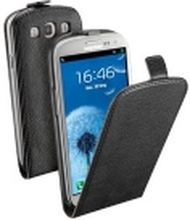 Cellular Line FLAP ESSENTIAL - Eske for mobiltelefon - økolær - svart - for Samsung Galaxy S II