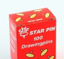 Tegnestifter Star Pin blank stål (100)