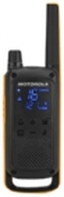 Motorola Talkabout T82 Extreme - Twin Pack - bærbar - toveis radio - PMR - 446 MHz - 16-kanalers - svart, gul (en pakke 2)