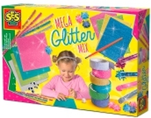 SES Creative Mega glitter handicraft set, Håndverkssett for barn, 5 år, Flerfarget, 1 stykker