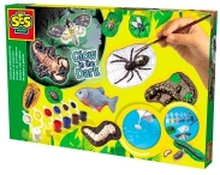 SES Creative Children''s Scary Animals Glow in the Dark Casting and Painting Set, Children''s casting/painting kit, 5 år, Flerfarget