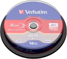 Verbatim - 10 x BD-RE - 25 GB 2x - spindel