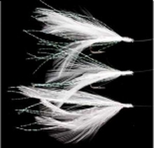 R.T. Rig4 Mackerel Feathers White/Flashabou 3 #2 Silver Hook