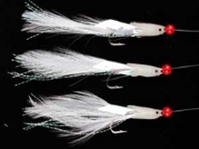 R.T. Rig5 Hokkai w.Flash and White Feathers 3 #2 Silver Hook