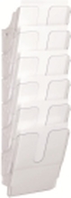 DURABLE FLEXIPLUS - Literaturholder - veggmonterbar - 6 rom - for A4 - gjennomsiktig